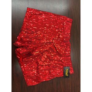 NWT Spirit Halloween Red Sequin Shorts Size Large